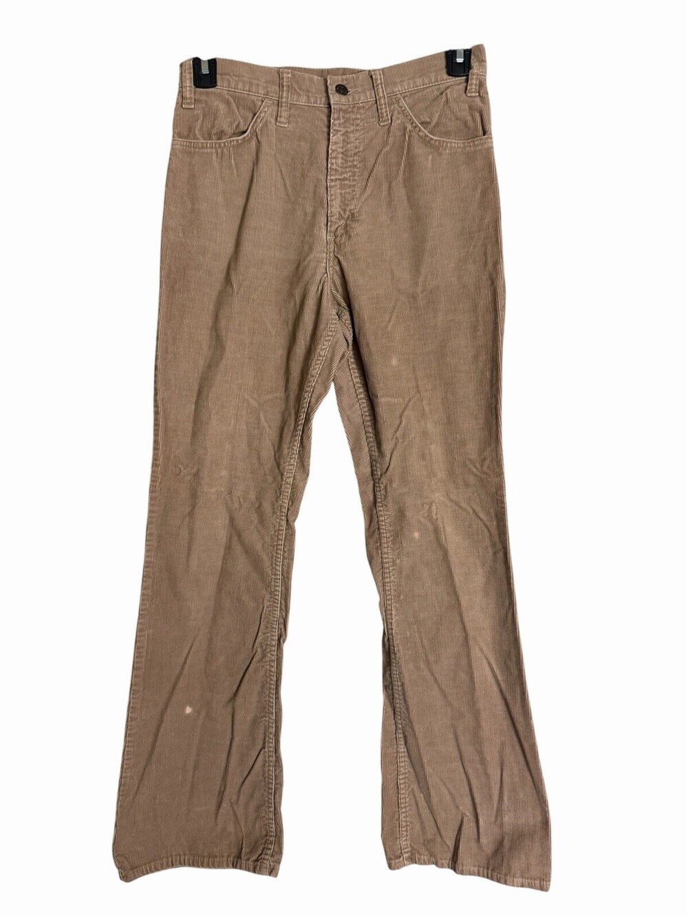 Vintage Levis 517 Corduroy Pants Mens 31x34 Brown Flair White Tab USA 80s